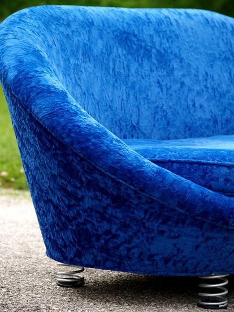 Bretz Sofa neuwertig bretz pool sofa neuwertig gebraucht blau samtstoff 4