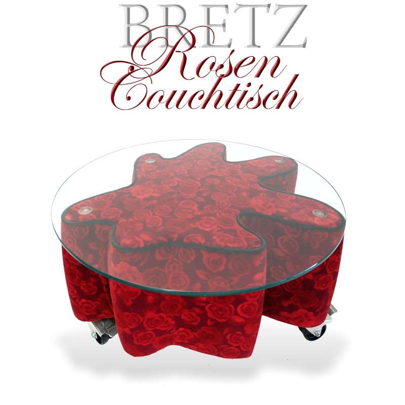bretz designklassiker lounge couchtisch rosenstoff klecks