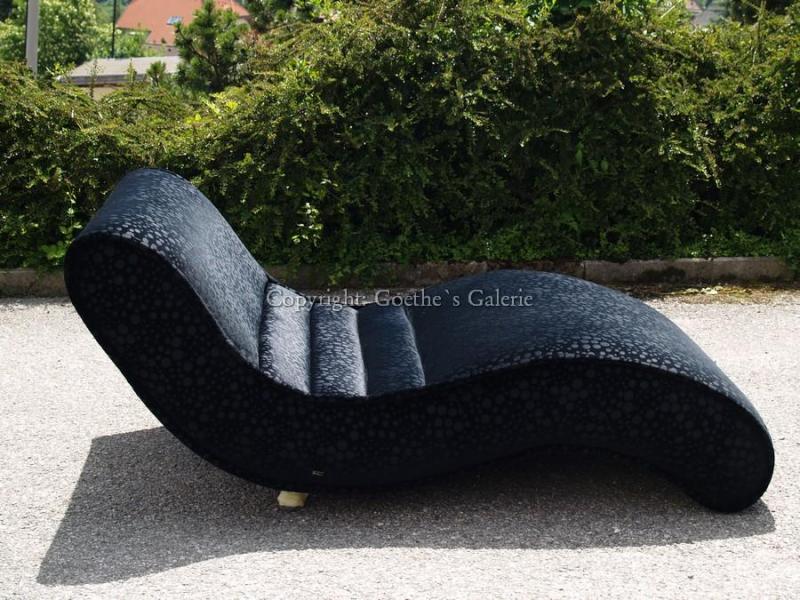 bretz sofa liege laola neuwertig samtstoff black 1