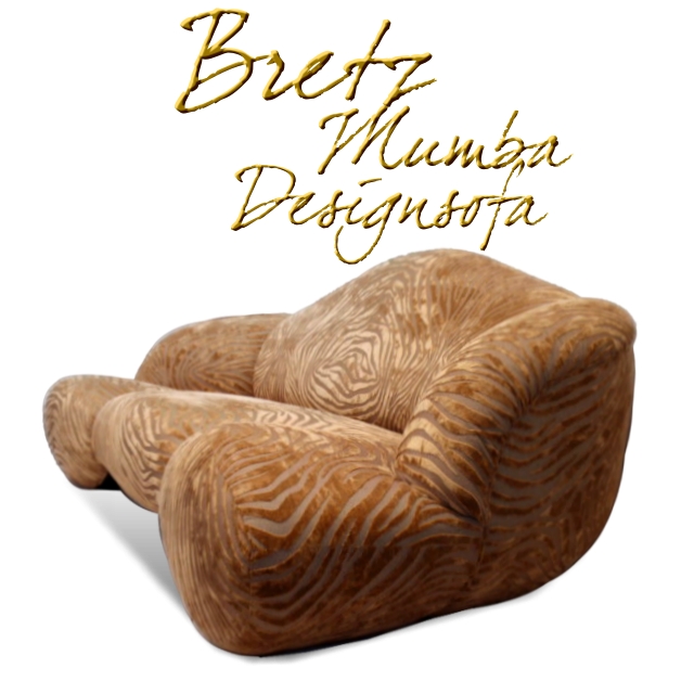 bretz sofa designklassiker mumba zebra gold braun
