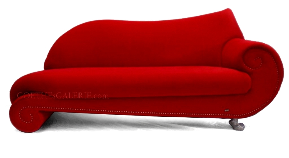 Gaudi Recamiere Bretz Sofa rot Goethes GAlerie