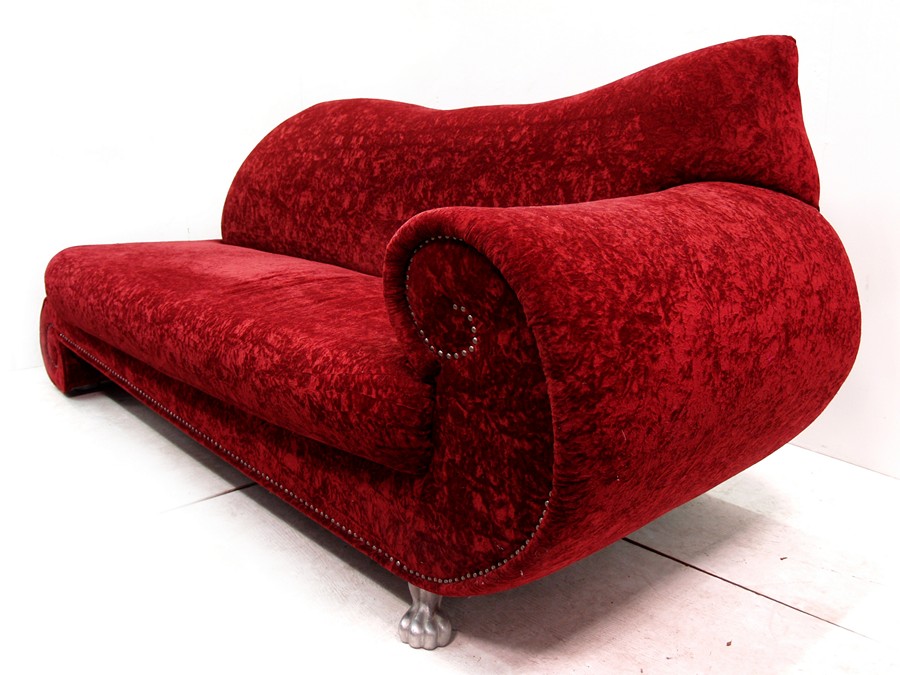 bretz sofa designklassiker gaudi rot glamoursamt samtstoff