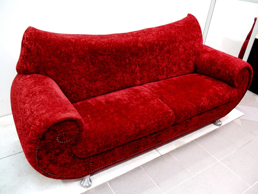 OLYMPUS DIGITAL CAMERA bretz sofa designklassiker gaudi rot glamoursamt samtstoff