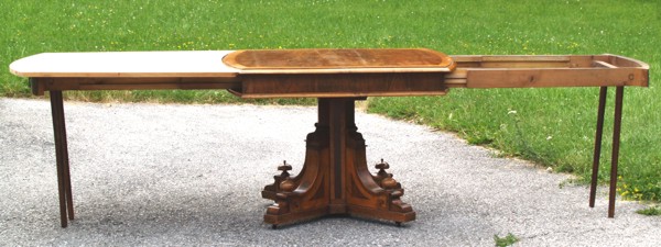 historismus altdeutscher esstisch speisetisch tisch ausziehbar 1