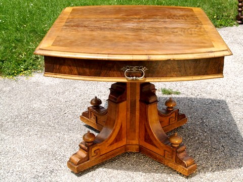 historismus altdeutscher esstisch speisetisch tisch ausziehbar 2