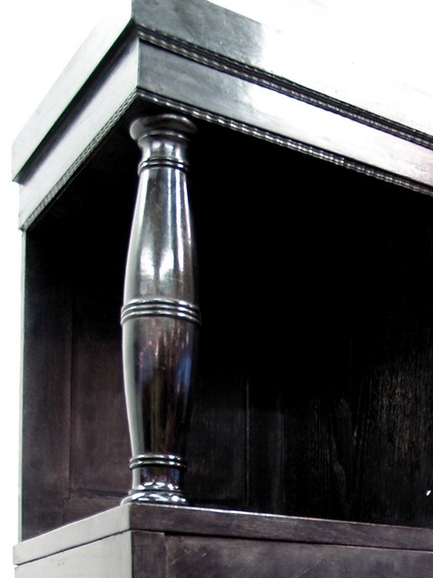 Schrank Jugendstil antik schwarz 1920 Wiener Möbel Antiquität