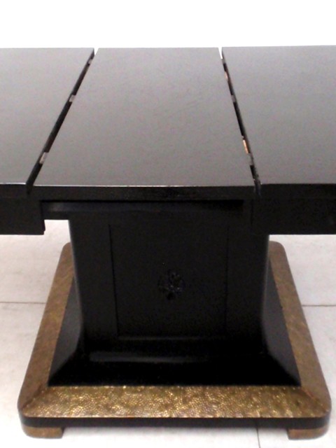 Antiker Tisch Jugendstil ausziehbar schwarz