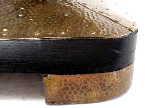 Antiker Tisch Jugendstil ausziehbar schwarz
