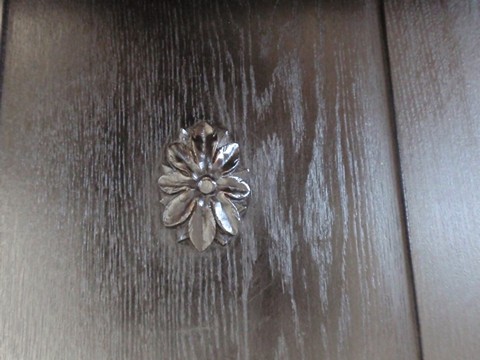 Antiker Tisch Jugendstil ausziehbar schwarz