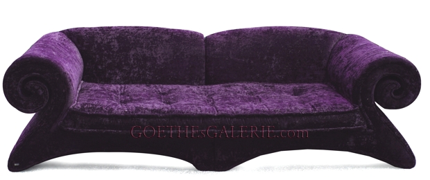 Bretz Mammut rotes Glamoursamt Sofa 14 mammut sofa bretz amethyst