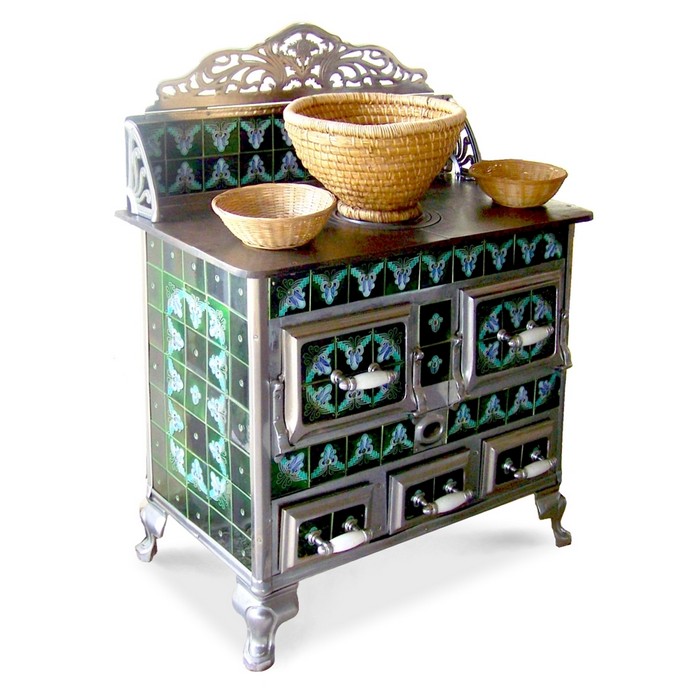 Küchenherd grün, Omas Majolika Herd für Küche 2 ofen 4191 antik omas 2