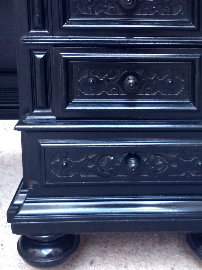 Antiker Schreibtisch schwarz 8 schreibtisch 4018 11