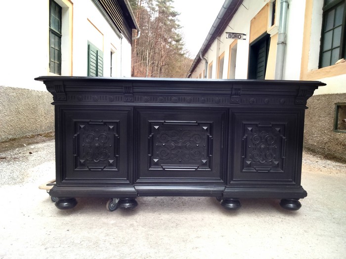 Antiker Schreibtisch schwarz 6 schreibtisch 4018 6