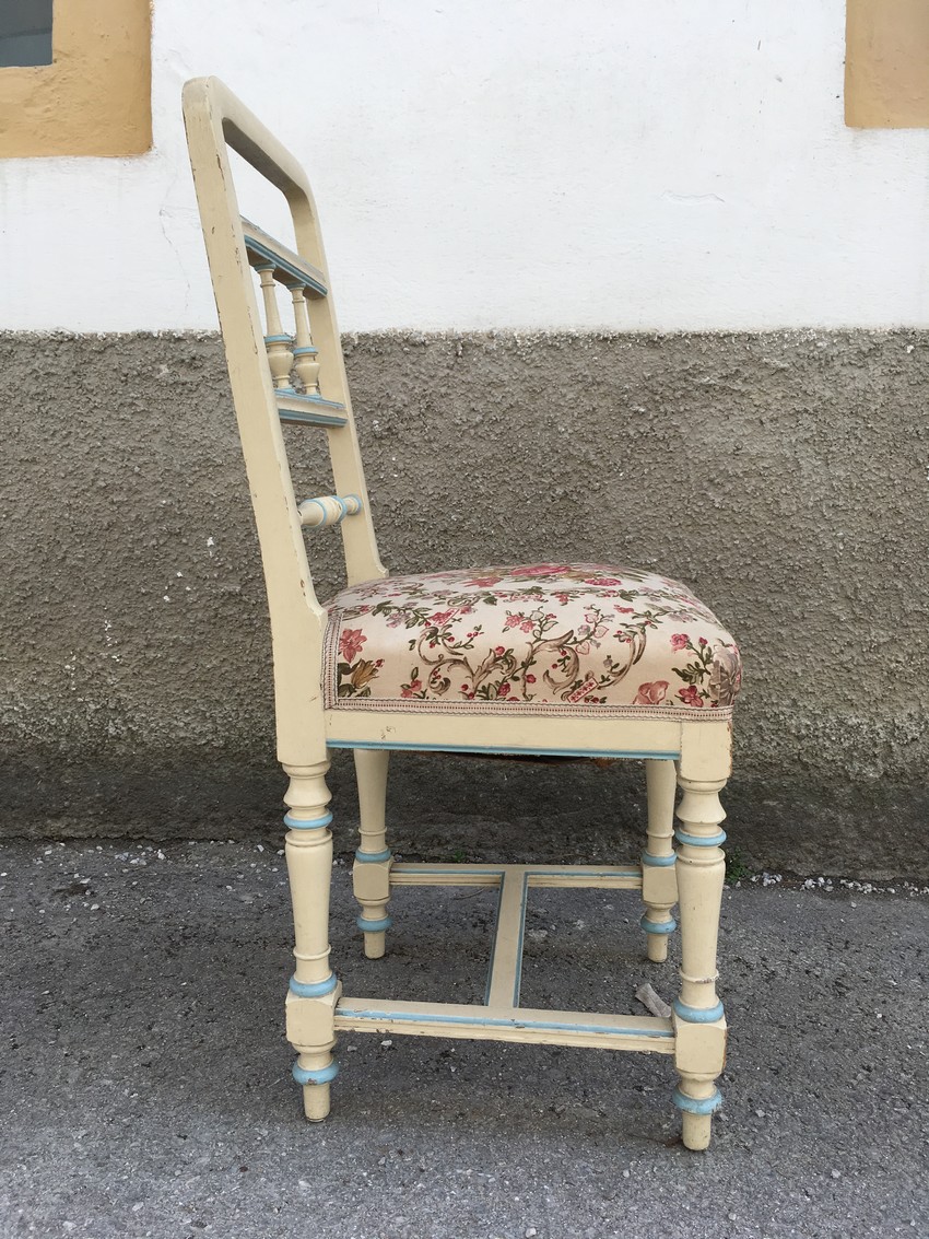 Stühle creme Vintage Jugendstil Gründerzeit antik Shabby Chic