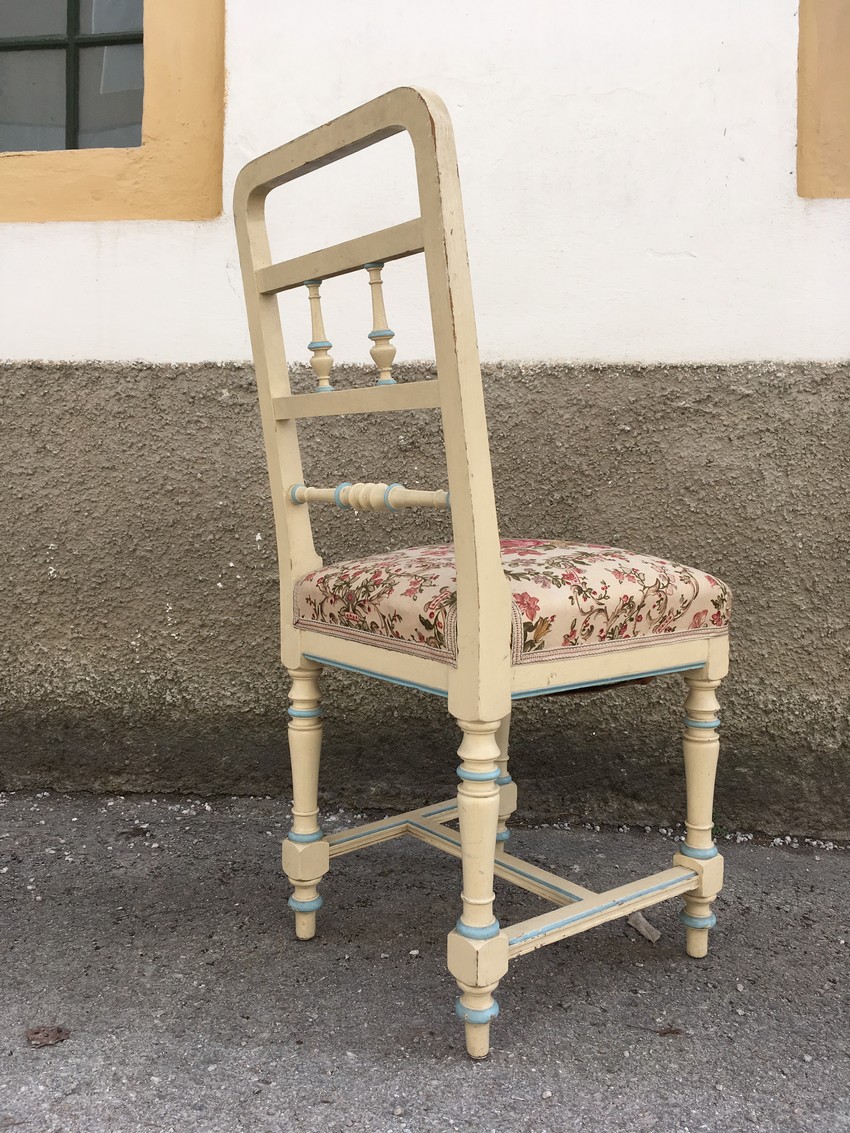 Stühle creme Vintage Jugendstil Gründerzeit antik Shabby Chic