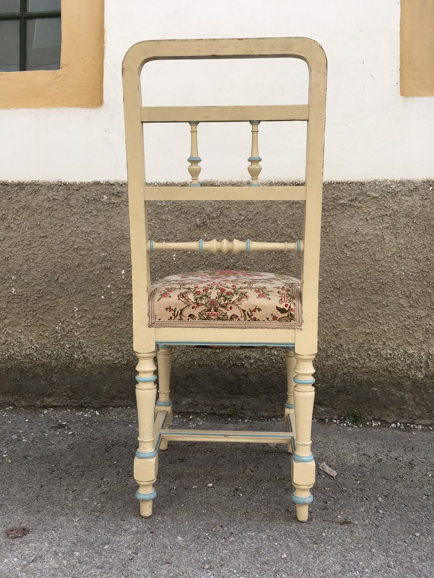 Stühle creme Vintage Jugendstil Gründerzeit antik Shabby Chic