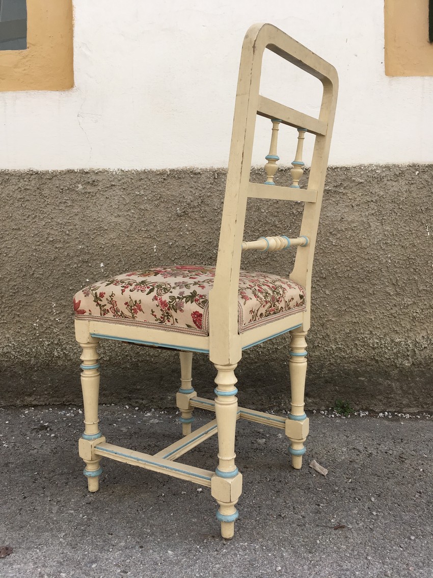 Stühle creme Vintage Jugendstil Gründerzeit antik Shabby Chic