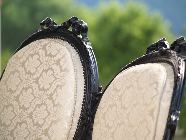 OLYMPUS DIGITAL CAMERA sofa antik schwarz creme gustavianisch 4