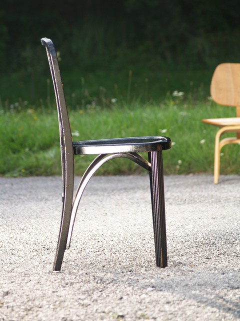 Antike Thonet Stühle schwarz 6 Bugholzstuhl antik