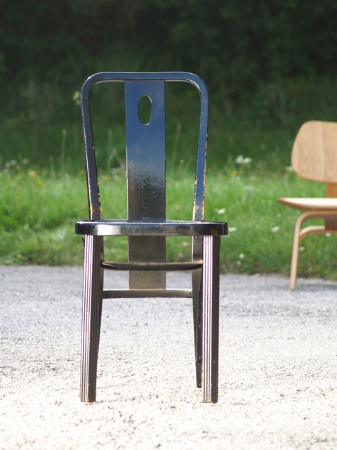 Antike Thonet Stühle schwarz 2 seccession Otto Prutscher stuhl