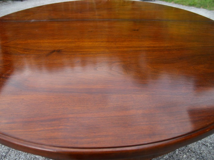 antiker Tisch ausziehbar runder Hotel Speisetisch