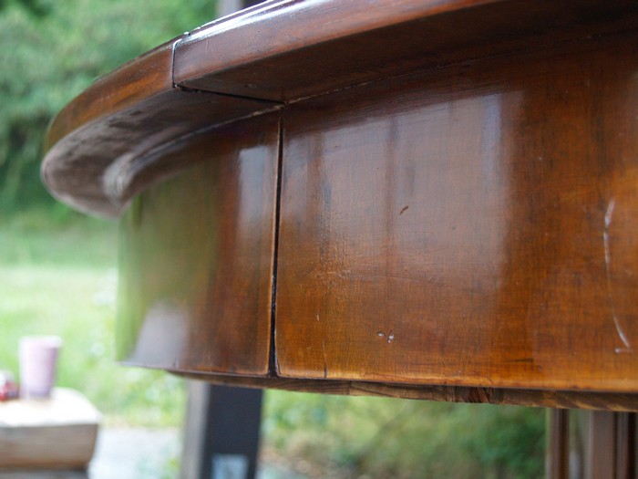 antiker Tisch ausziehbar runder Hotel Speisetisch