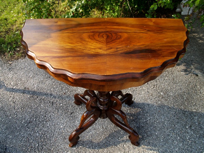 spieltisch antik pokertisch tisch 4346 salontisch tisch spieltisch spaetbiedermeier antik biedermeier ausklappbar 13 01