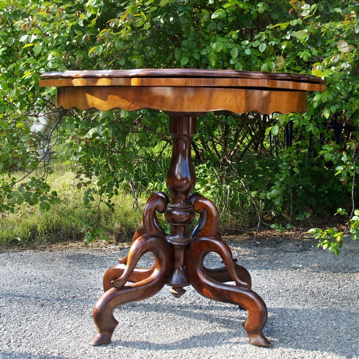 spieltisch antik pokertisch tisch 4346 salontisch tisch spieltisch spaetbiedermeier antik biedermeier ausklappbar 15