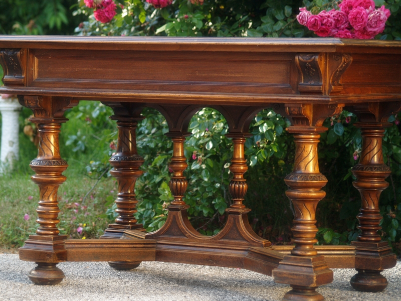 tisch 4400 historismus antik esstisch beschnitzt 14