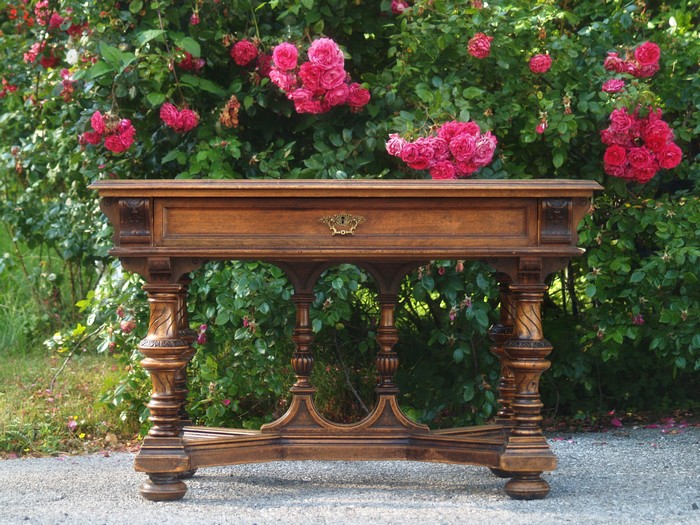 tisch 4400 historismus antik esstisch beschnitzt 2