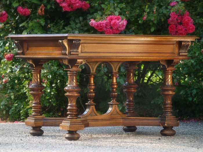 tisch 4400 historismus antik esstisch beschnitzt 3