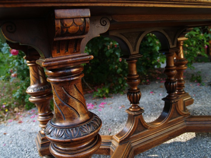 tisch 4400 historismus antik esstisch beschnitzt 9