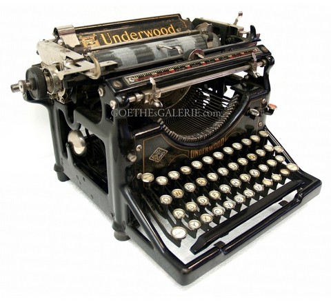 antike Underwood Schreibmaschine Typewriter Requisite Filmmöbel
