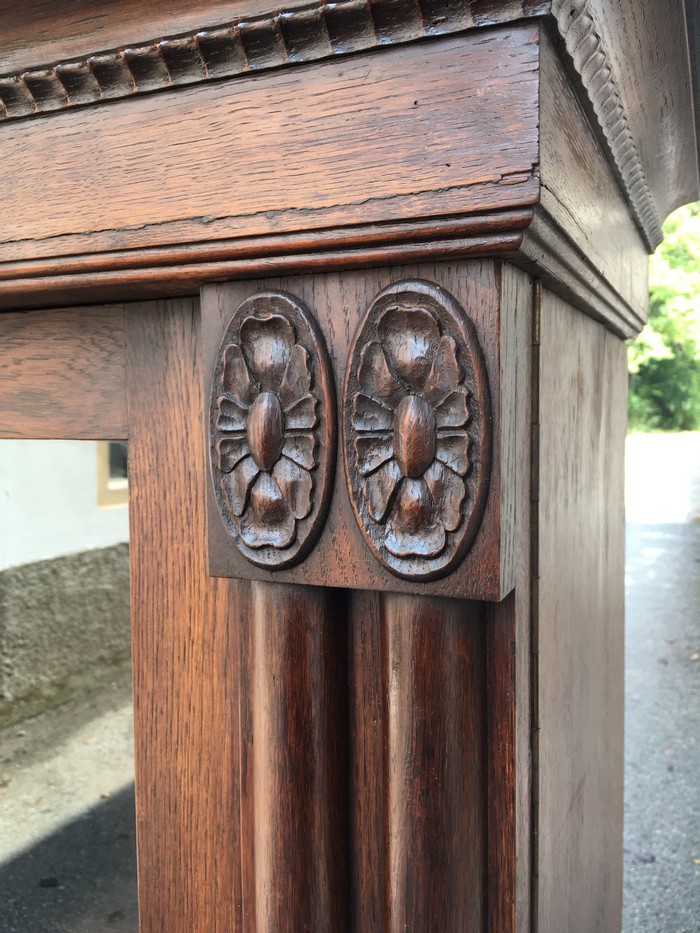 vitrine 4478 geschirrschrank buecherschrank antik saeulen 10