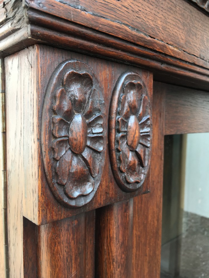 vitrine 4478 geschirrschrank buecherschrank antik saeulen 9