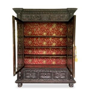 vitrine 4705 buecherschrank schrank vitrinenschrank antik putten engel 1 01