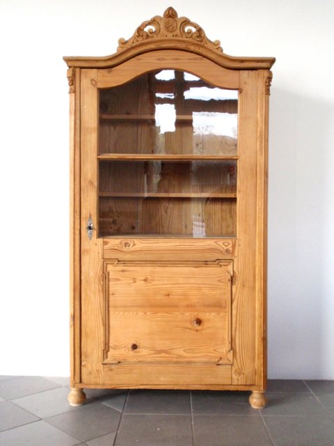 Bauernschrank antik Massivholz Möbel Landhaus Geschirrschrank