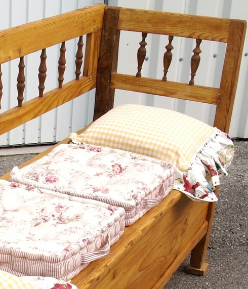 Massivholz Küchensitzbank antike Truhenbank