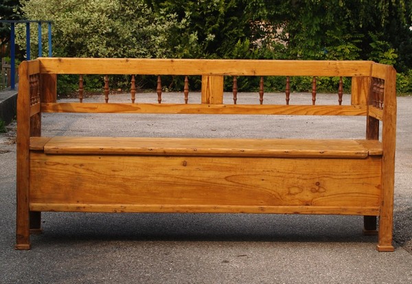 Massivholz Küchensitzbank antike Truhenbank