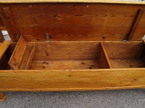 Massivholz Küchensitzbank antike Truhenbank