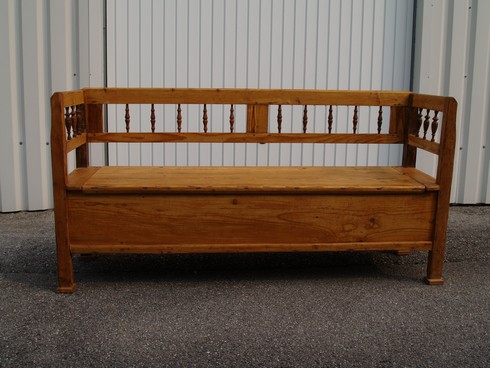 Massivholz Küchensitzbank antike Truhenbank