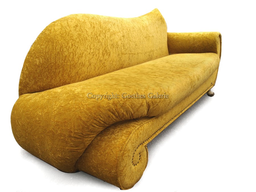 Möbel kaufen antik gebraucht neu Bretz Sofa gelb