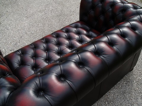 chesterfield Ledersofa gebraucht wie neu