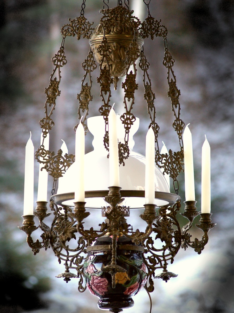 Petroleumlampe Lampe petroleum antik luster 1 04