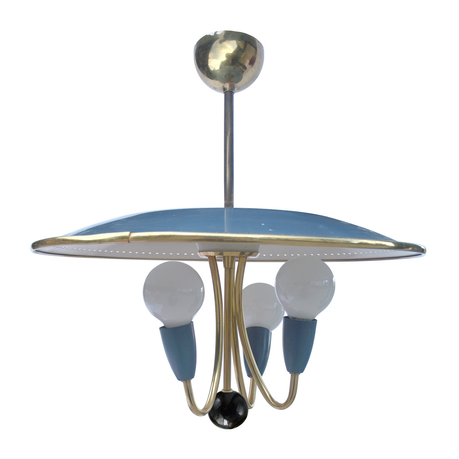 hängelampe midcentury pastell tütenschirm Lampe 50er-Jahre 60er