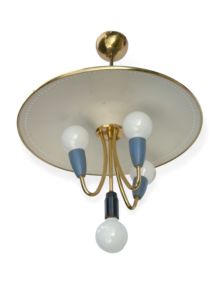hängelampe midcentury pastell tütenschirm Lampe 50er-Jahre 60er