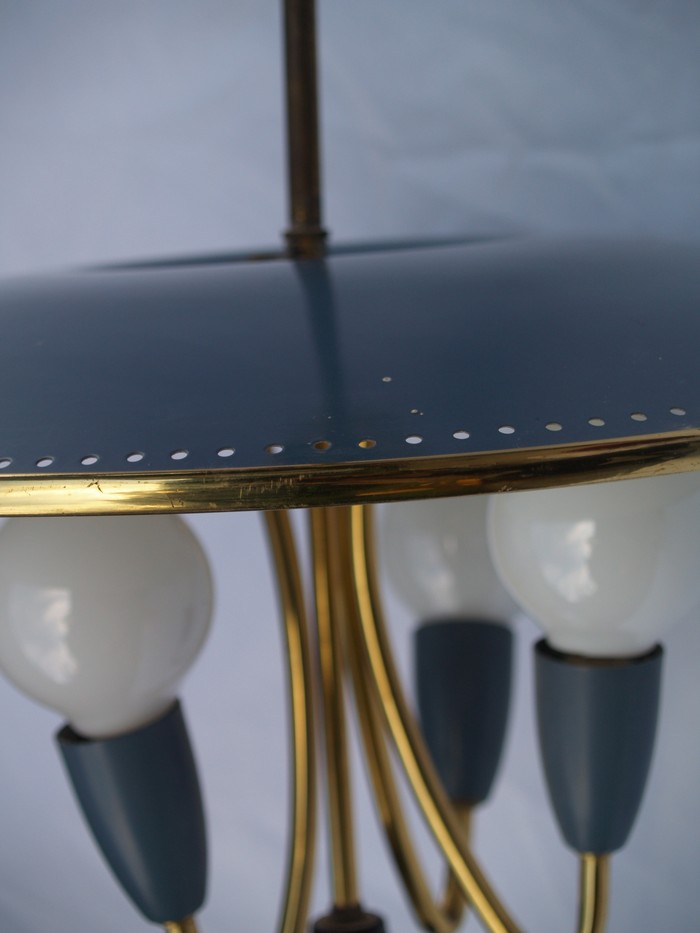 hängelampe midcentury pastell tütenschirm Lampe 50er-Jahre 60er