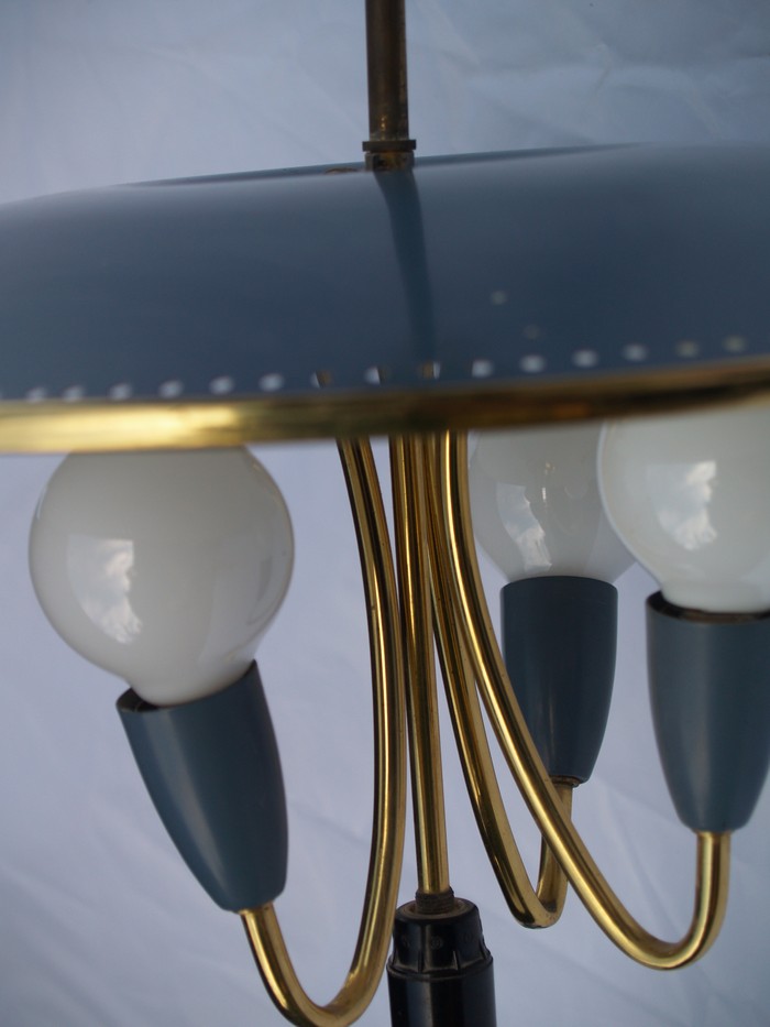 hängelampe midcentury pastell tütenschirm Lampe 50er-Jahre 60er