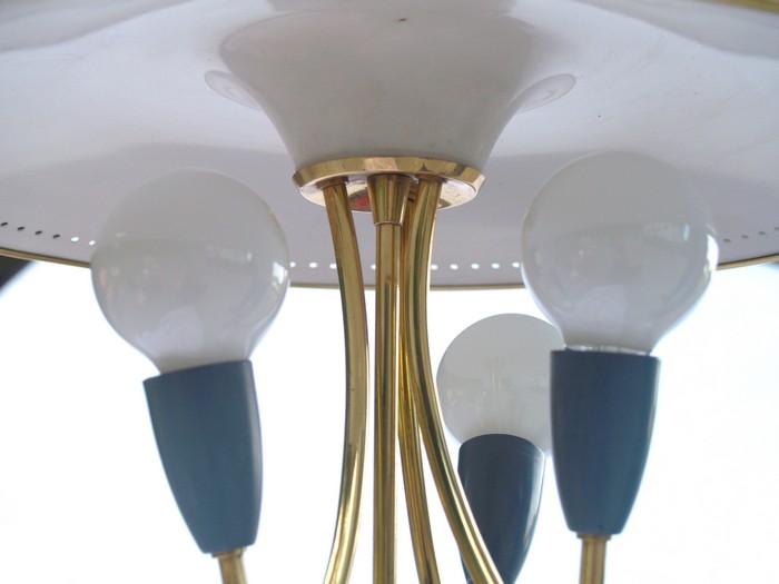 hängelampe midcentury pastell tütenschirm Lampe 50er-Jahre 60er