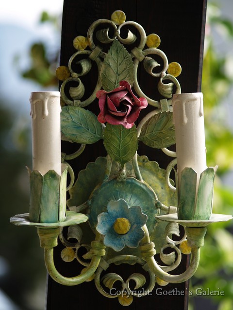 Wandlampe floral Vintage